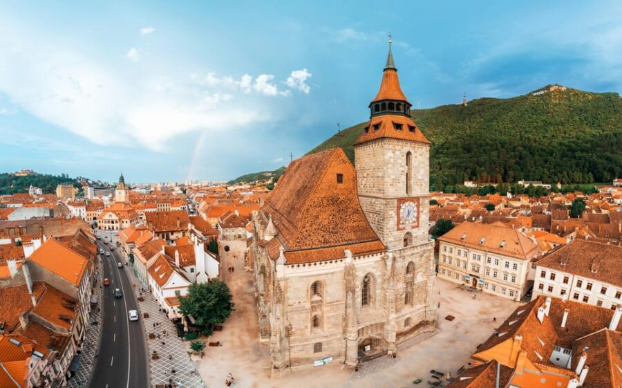 Minivan 8 Places : Dracula Castle, Peles, & Brasov Day Tour - Brasov medieval old town: Black Church, Council Square, and cobbled streets