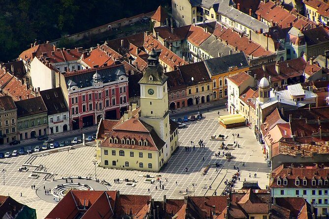 PRIVATE Trip to Dracula's Castle and Peles Castle from Bucharest - Brasov historical center in one hour: towers, walls, and quick context
